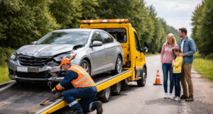 What is the purpose of emergency towing after a car breakdown