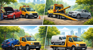 What towing services do during a roadside emergency